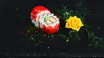 58. Crispy Kylling Teriyaki Uramaki (8 stk.)